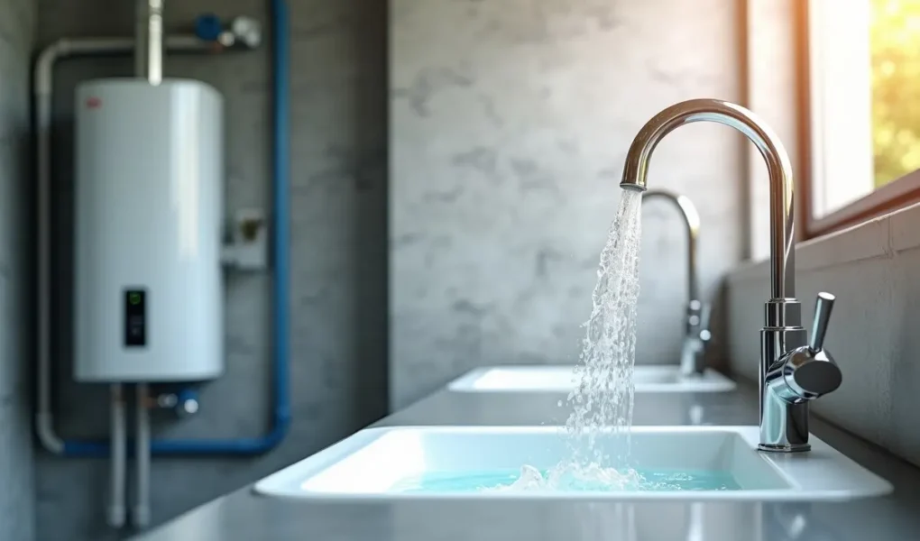 hot water running efficiently