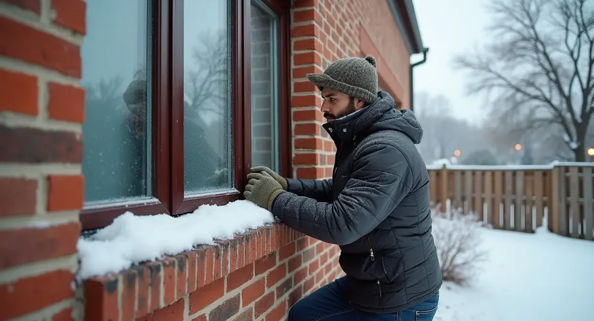 owner winterizing brick and mortar property for seasonal protection