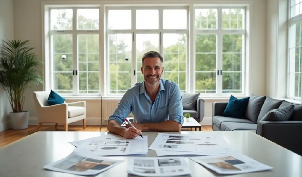 homeowner planning successful home renovation with modern design improvements