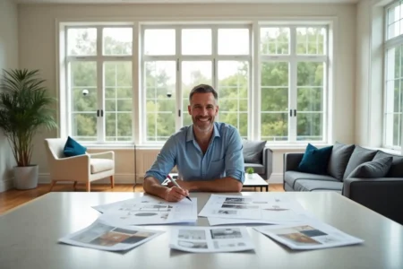 homeowner planning successful home renovation with modern design improvements